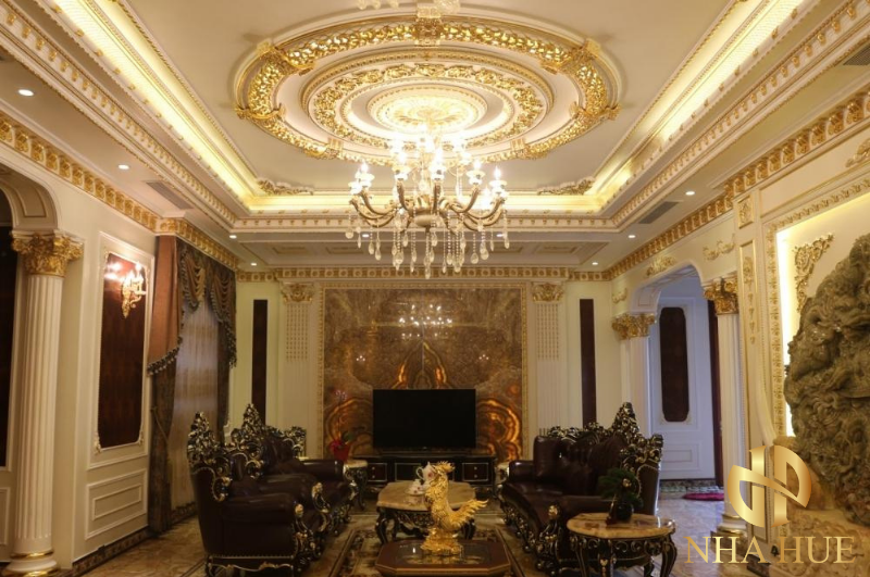 Nhà Huế Luxury Interior - Đội thi công thạch cao, phào chỉ tân cổ điển, hoa văn phù điêu, dát vàng nội ngoại thất tốt nhất tại miền Trung