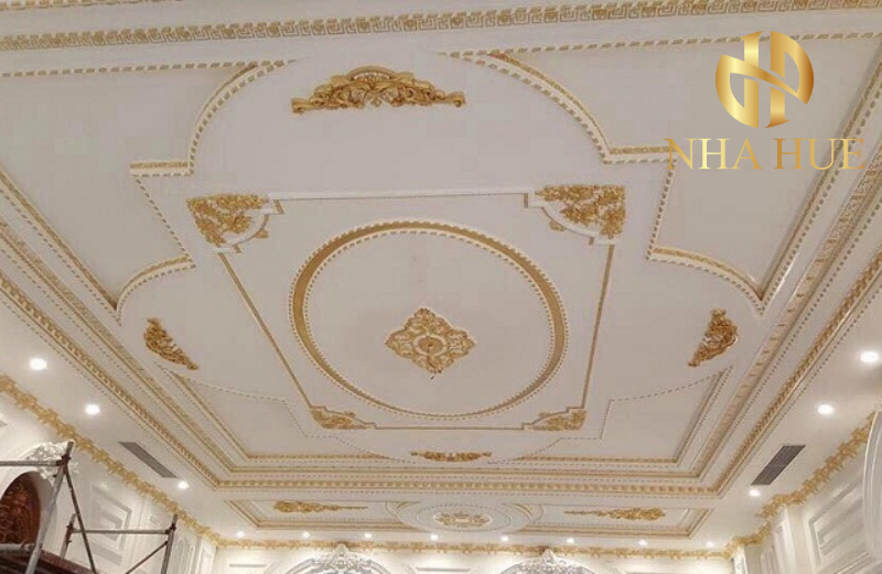 Nhà Huế Luxury Interior - Đội thi công thạch cao, phào chỉ tân cổ điển, hoa văn phù điêu, dát vàng nội ngoại thất tốt nhất tại miền Trung